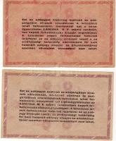 1946. 100.000Adópengő + 1000.000Adópengő sorozat-, ill. sorszámok jelentősen le-, ill. felfelé csúsz...