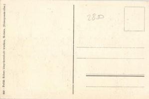 Mohács II. Lajos király szobra, címer; Pollák Róbert kiadása