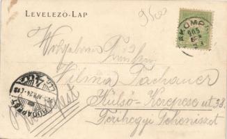 Lakompak, Lackenbach; Posta és Hegy utca, Főtér, Kohn Leopold kiadása / street, main square, shop, A...