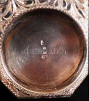 Ezüst (Ag.) szemfesték tartó, jelzett, mesterjeggyel, jó állapotban, / Silver make up holder with ha...