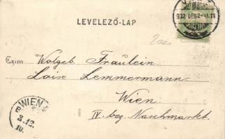 Vác Fő tér templommal, Divald