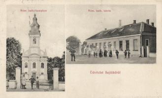 Sajólád Római katolikus templom és iskola