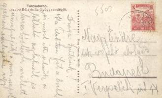 Tarcsafürdő, Bad Tatzmannsdorf; Szabó Béla és fia Gyógyvendéglő / restaurant (EK)