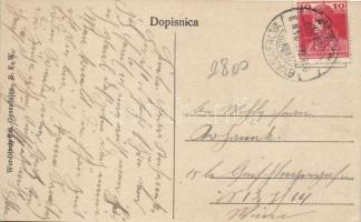 Gyanafalva, Jennersdorf; Main square, church