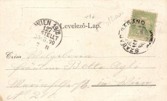 Borisfalva, Kleinwarasdorf; church, floral (EK)