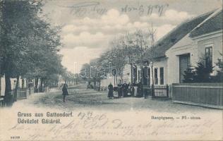 Lajtakáta, Gattendorf; Fő utca / Hauptgasse