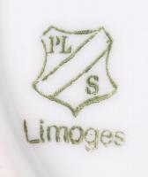 6 személyes Limoges-i étkészlet, 6 mélytányér, 6 lapos tényér, 6 kistányér, 1 pecsenyés tál, 1 lapos...