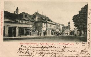 Kismarton, Eisenstadt; Felső-Kismartonhegy, Esterházy utca, Anton Pinter kiadása / Esterházygasse
