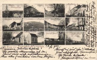 Szarvkő, Hornstein; Gasthaus Strauss, Handlung Márold, Handlung Stefanitsch, Kurialhäuser, Gasthof Bauer