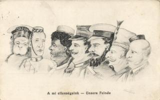A mi ellenségeink / K.u.K. military WWI propaganda s: Kertész