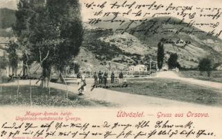 Orsova magyar-román határ, Hutterer G. kiadása / Hungarian-Romanian border (EK)