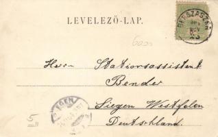 Orsova magyar-román határ, Hutterer G. kiadása / Hungarian-Romanian border (EK)