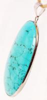 Türkiz függő kapcsos szalagon /	
turquoise pendant