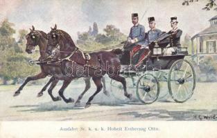 Ausfahrt Sr. K.u.K. Hoheit Erzherzog Otto B.K.W.I. 747-3 / Archduke Otto s: H. G. Wilda (b)