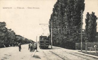 Budapest XIX. Kispest, Üllői út, villamos (fl)