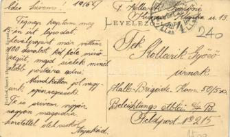 Budapest XIX. Kispest, Állami munkástelep, Baross és Sárkány utca; kiadja Fischhof Henrik könyvnyomd...