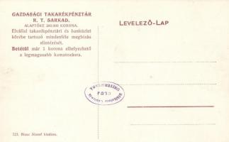 Sarkad, Gazdasági takarékpénztár; Blasz József kiadása