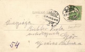 Makó, vasútállomás; Gaál László kiadása (fl)