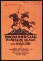 1939 Bp., Magyarország történelmi atlasza, tervezték Albisi Barthos Aladár és dr. Kurucz György, Magyar Királyi Térképészeti Intézet