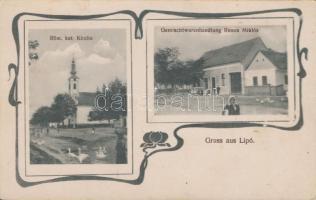 Lippó, Római katolikus templom, Remm Miklós üzlete, Art Nouveau