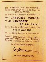 1947 Jamboree levélzáró füzet / 10 jamboree labels in booklet