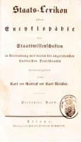 Carl von Rotteck-Carl Welcker: Staats-Lexikon oder Staatswissenschaften in Verbindung mit vielen der...