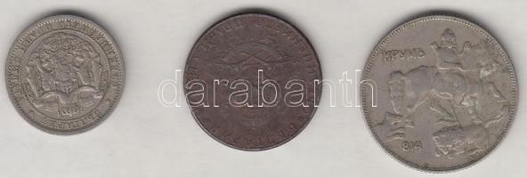Bulgária 1925. 1L + 1943. 2L + 1930. 5L T:2-3
Bulgatia 1925. 1 Leva + 1943. 2 Leva + 1930. 5 Leva C:...