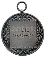 1930-1931. "Magyar Labdarúgók Szövetsége 1909 / II. Díj 1930-31" Ag díjérem nemesfémjelzés...