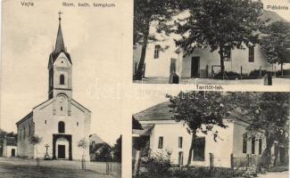Vajta tanító lak, plébánia, Római katolikus templom