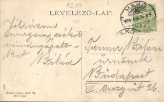 Makó, Korona szálloda; Gelléri Mihály kiadása (fl)