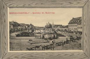 Marosvásárhely, Széchenyi tér, Bodor kút, Porjes S. Sándor kiadása / square, fountain (EK)