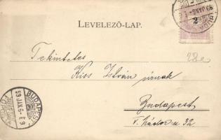 1899 Budapest IX. Vámpalota (ma Corvinus Egyetem)