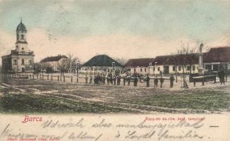 Barcs Piac tér, Dorner S. kereskedése; Skribanek Géza kiadása