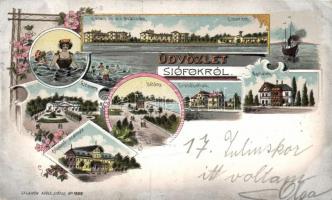 Siófok floral litho (fa)