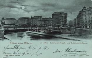 Vienna, Wien II. Stephaniebrücke, Stephaniestrasse (gluemark)