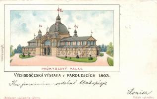 1903 Pardubice, Vychodoceska Vystava; Prumyslovy Palác / East Czechia Expo litho