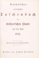Gothaisches Genealogisches Taschenbuch der freiherrlichen Häuser auf das Jahr 1864; egészvászon köté...
