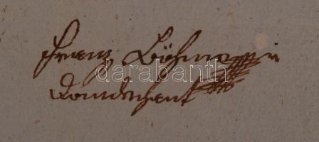 1816 Győr, Hivatalos levél Győr szabad királyi város tanácsához 15 krajcáros, valamint kontrollszign...