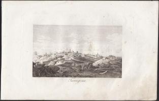 cca 1800 5 db spanyol és portugál témájú rézmetszet (Oleron, Valencia, Madrid, Tarragona, Leiria), 1...