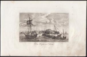 cca 1800 5 db spanyol és portugál témájú rézmetszet (Oleron, Valencia, Madrid, Tarragona, Leiria), 1...