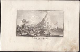 cca 1800 4 db oroszországi témájú rézmetszet (Kamcsatka, Szevasztopol, Tobolszk, Asztrahán), 14x8 cm