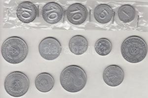 NDK 1949-1953. 1Pf-10Pf (6x) + 1958-1989. 1Pf-2M (27x) T:vegyes GDR 1949-1953. 1 Pfennig - 10 Pfennig (6x) + 1958-1989. 1 Pfennig - 2 Mark (27x) C:mixed