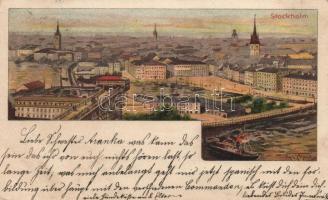 1899 Stockholm litho s: Basch Árpád (EK)