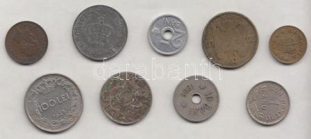 Románia 1900-1943. 2B-100L (9xklf) T:vegyes Romania 1900-1943. 2 Bani - 100 Lei (9xdiff) C:mixed