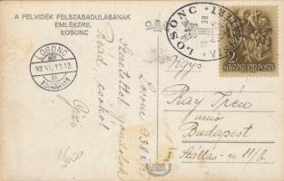 Losonc bevonulás / entry of the Hungarian troops, vissza So. Stpl (fl)