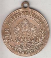 Ausztria 1889. "Rudolf trónörökös emlékére" Br zseton (27mm) T:2-
Austria 1889. "In M...