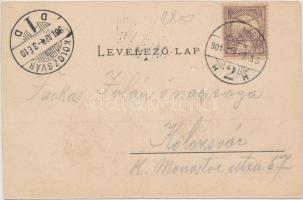 Nagyvárad Szent László tér, piac; Sonnenfeld A. kiadása / square, market