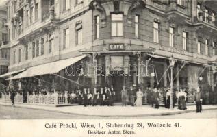 Vienna, Wien I. Café Prückl, Stubenring 24.