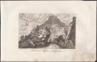 cca 1800 9 db svájci témájú rézmetszet (Freyburg, Zürich, svájci parasztház, Spitze im Juragebirge, ...