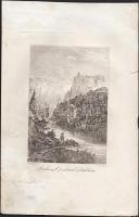 cca 1800 9 db svájci témájú rézmetszet (Freyburg, Zürich, svájci parasztház, Spitze im Juragebirge, ...